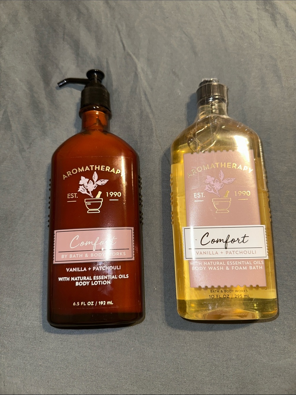 Aromatherapy comfort vanilla + patchouli body lotion & body wash